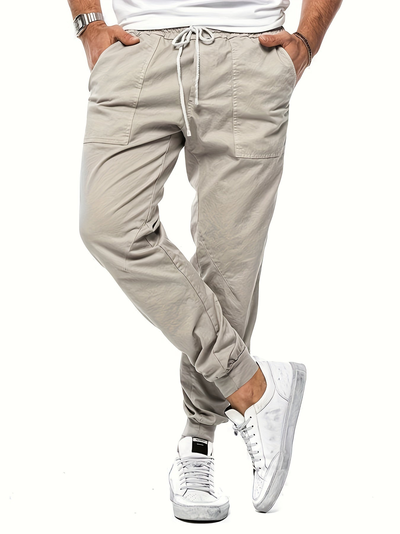 Trainingshose mit Kordelzug und Taschen für Herren