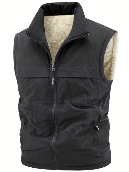 Ärmellose Weste mit Vliesfutter für Herren