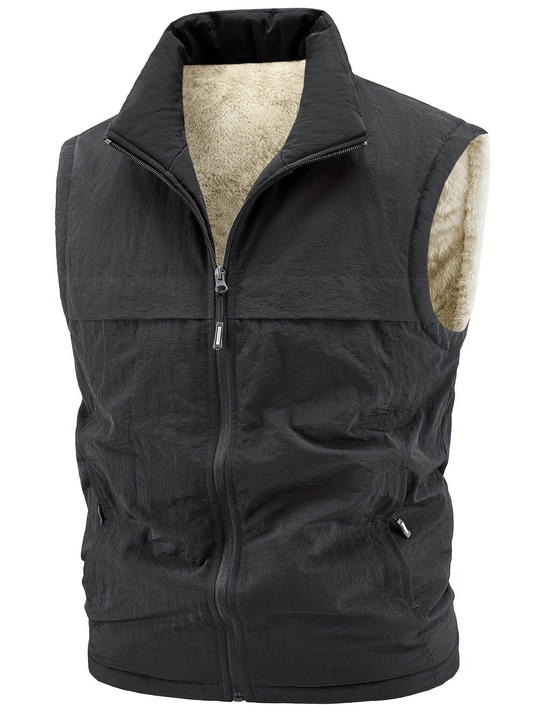 Ärmellose Weste mit Vliesfutter für Herren