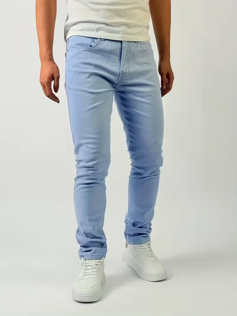 Schmal geschnittene Fünf-Taschen-Jeans für Herren