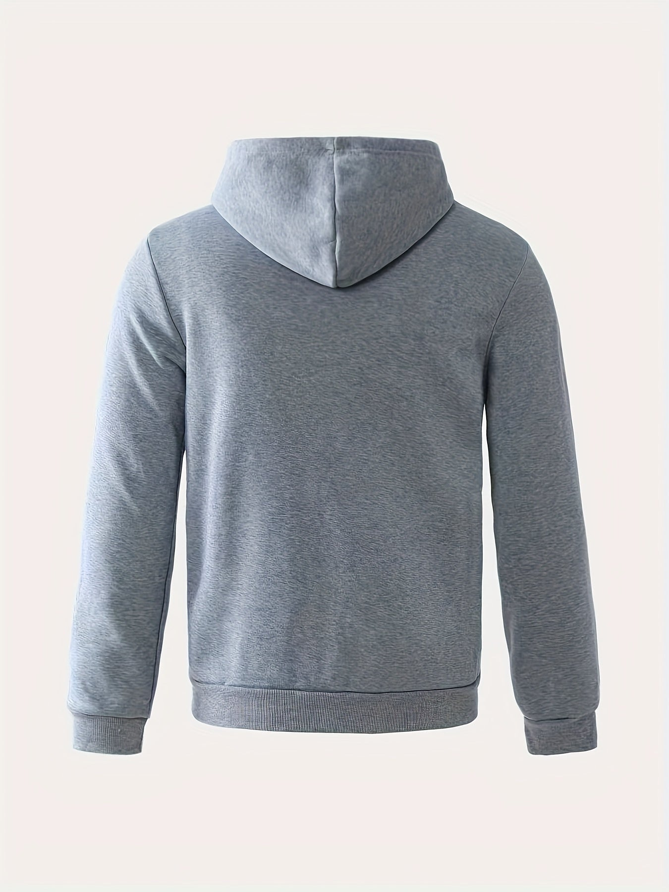 Zweifarbig abgesetzter Kapuzenpullover mit Reißverschluss für Herren