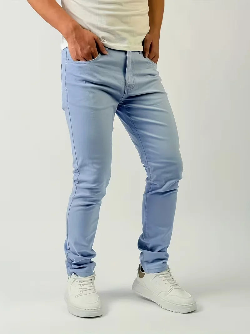Schmal geschnittene Fünf-Taschen-Jeans für Herren
