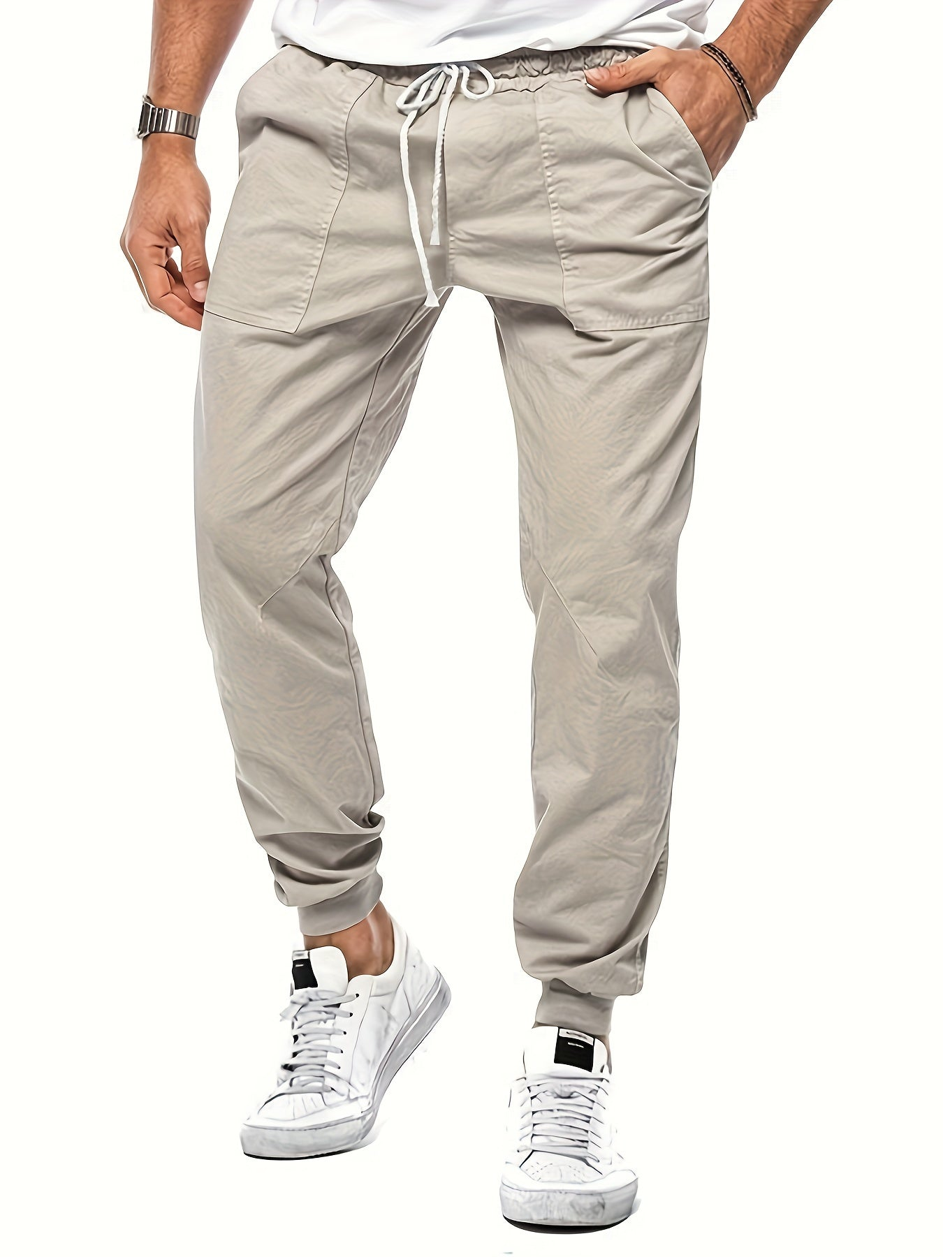 Trainingshose mit Kordelzug und Taschen für Herren