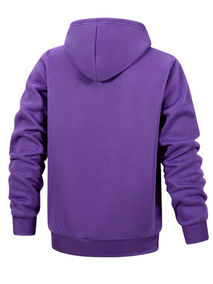 Klassischer Kapuzenpullover mit Reißverschluss für Herren