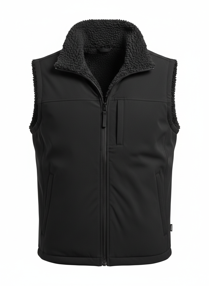 Ärmellose Weste mit Vliesfutter für Herren