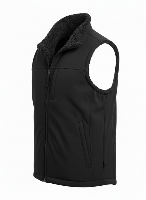 Ärmellose Weste mit Vliesfutter für Herren